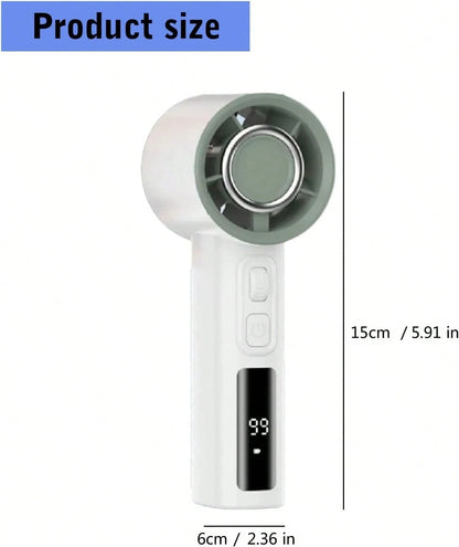 Small Pocket Fan Digital Display Small Cooling Outdoor Table With Large Battery Suitable For Own Use Pocket Size Fan