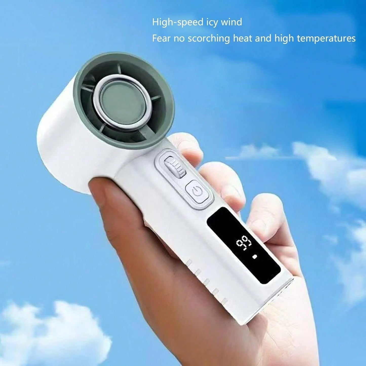 Small Pocket Fan Digital Display Small Cooling Outdoor Table With Large Battery Suitable For Own Use Pocket Size Fan