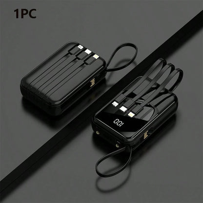 Small Portable Charger Power Bank PD20w Fast Charging Comes With Flashlight, Battery Pack 10000mAh, Fast Charging Portable Phone Charger For IPhone/Android(Black)