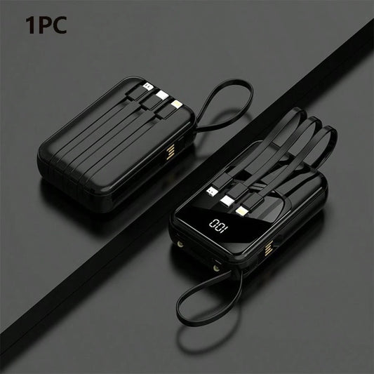 Small Portable Charger Power Bank PD20w Fast Charging Comes With Flashlight, Battery Pack 10000mAh, Fast Charging Portable Phone Charger For IPhone/Android(Black)