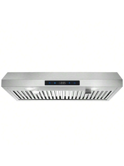 SNDOAS Range Hood 30 Inch Under Cabinet,Ductless Range Hoods With Touch Control,3-Venting Kitchen Hood,Stainless Steel Vent Hood,Under Cabinet Range Hood 30 Inch,Hood Vents For Kitchen 3 Speeds