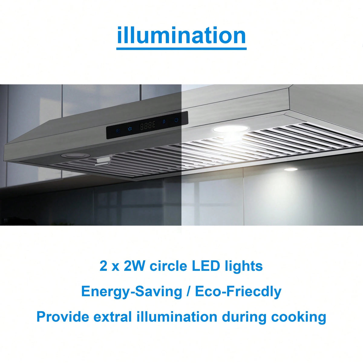 SNDOAS Range Hood 30 Inch Under Cabinet,Ductless Range Hoods With Touch Control,3-Venting Kitchen Hood,Stainless Steel Vent Hood,Under Cabinet Range Hood 30 Inch,Hood Vents For Kitchen 3 Speeds