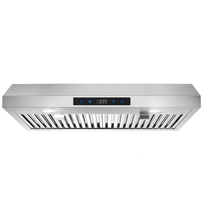 SNDOAS Range Hood 30 Inch Under Cabinet,Ductless Range Hoods With Touch Control,3-Venting Kitchen Hood,Stainless Steel Vent Hood,Under Cabinet Range Hood 30 Inch,Hood Vents For Kitchen 3 Speeds