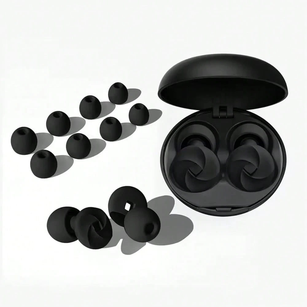 Soft Silicone Earplugs- Super Comfortable, Reusable Noise Cancelling Earplugs For Sleeping, Deep Focus, Travel, Sensitivity| Flexible Hearing Protection| Customizable Fit| 30dB (SNR) Noise Reducti