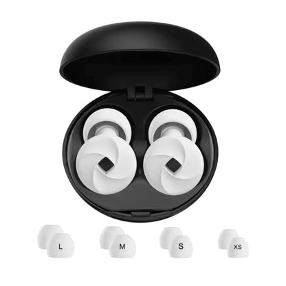 Soft Silicone Earplugs- Super Comfortable, Reusable Noise Cancelling Earplugs For Sleeping, Deep Focus, Travel, Sensitivity| Flexible Hearing Protection| Customizable Fit| 30dB (SNR) Noise Reducti