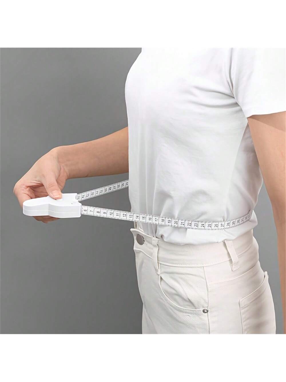 Soft Tape Measure For Body, Waist, Bust And Thigh Measurement- Retractable Fitness Measuring Tape, Plastic Material, Suitable For Home And Gym Use