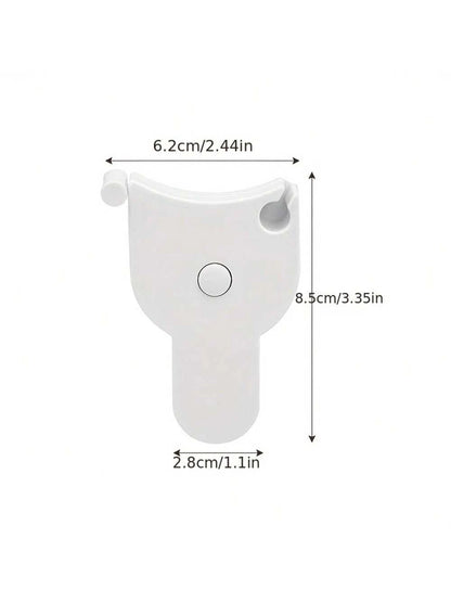 Soft Tape Measure For Body, Waist, Bust And Thigh Measurement- Retractable Fitness Measuring Tape, Plastic Material, Suitable For Home And Gym Use