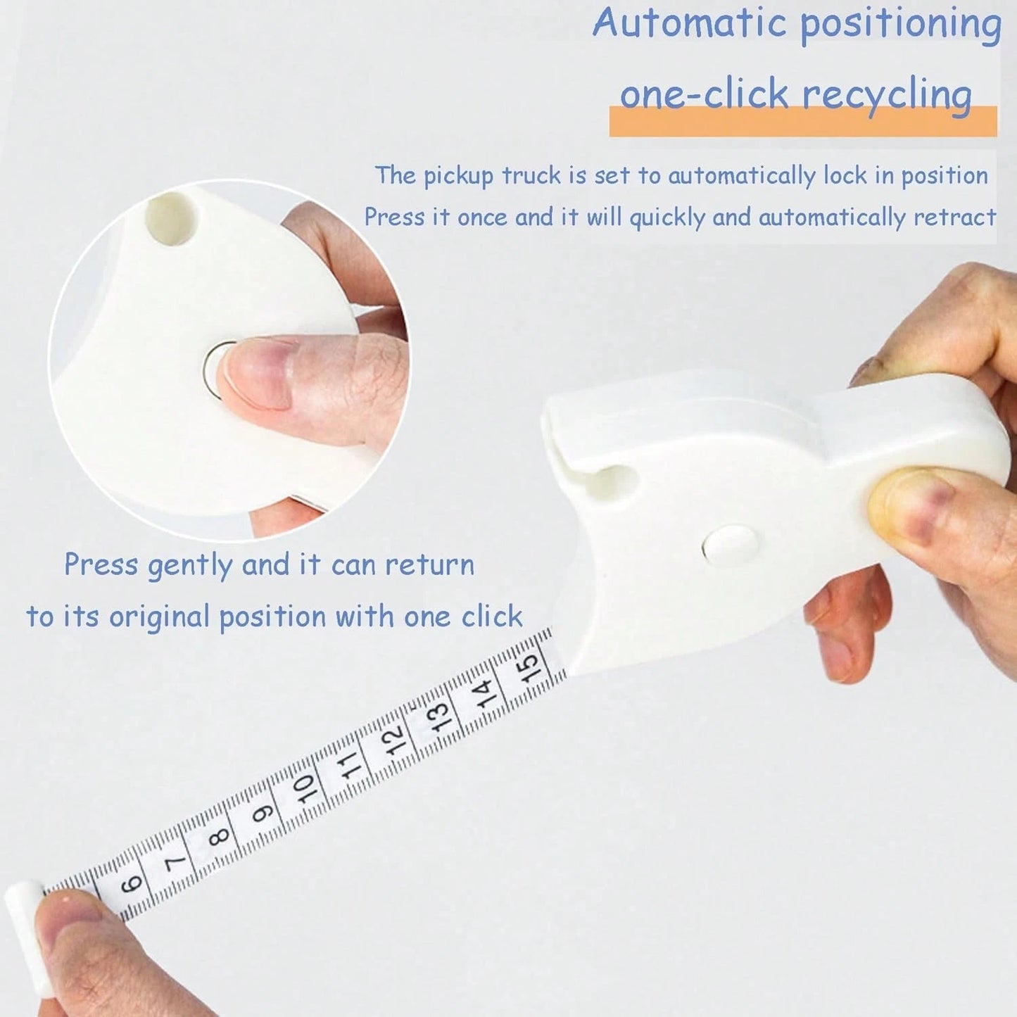 Soft Tape Measure For Body, Waist, Bust And Thigh Measurement- Retractable Fitness Measuring Tape, Plastic Material, Suitable For Home And Gym Use