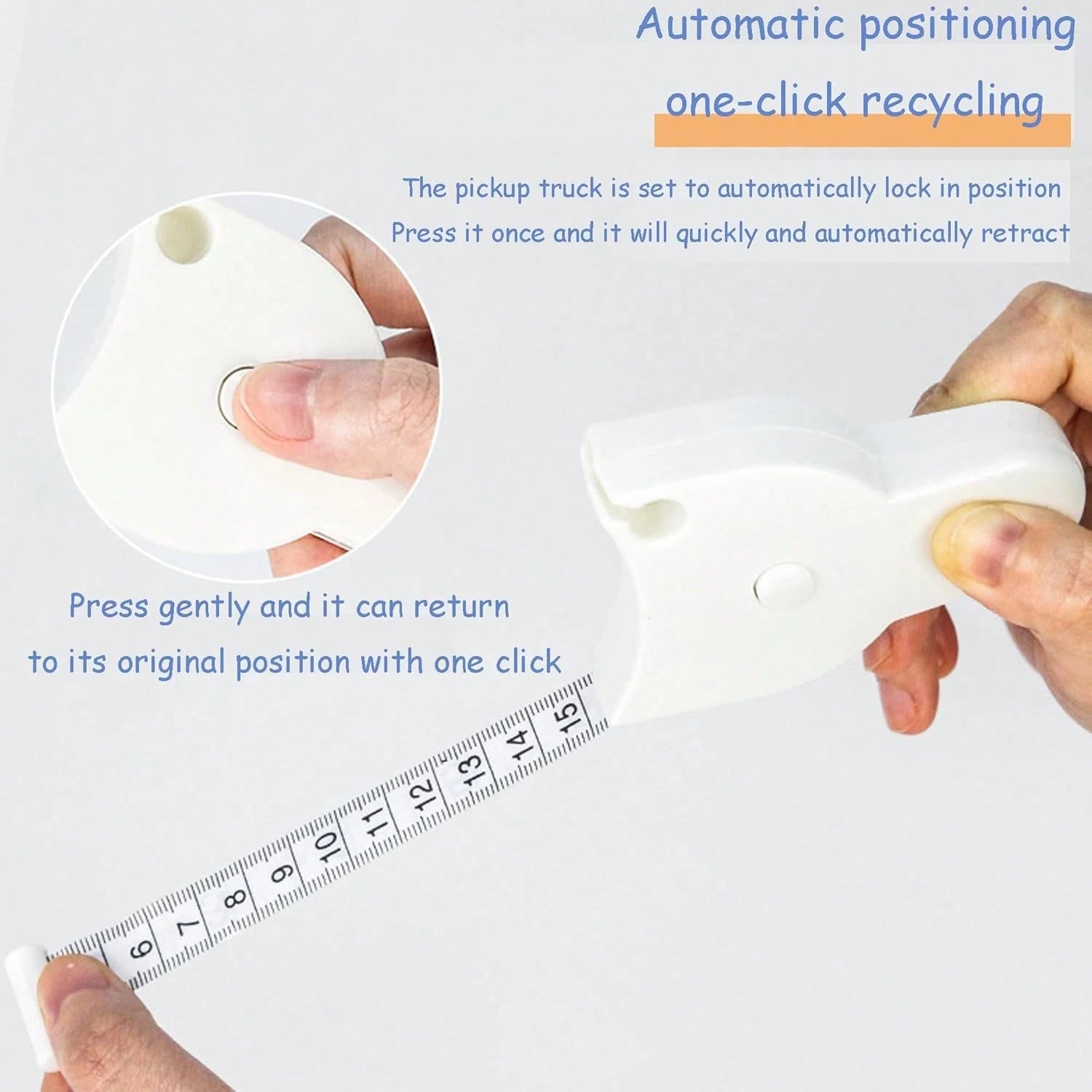 Soft Tape Measure For Body, Waist, Bust And Thigh Measurement- Retractable Fitness Measuring Tape, Plastic Material, Suitable For Home And Gym Use