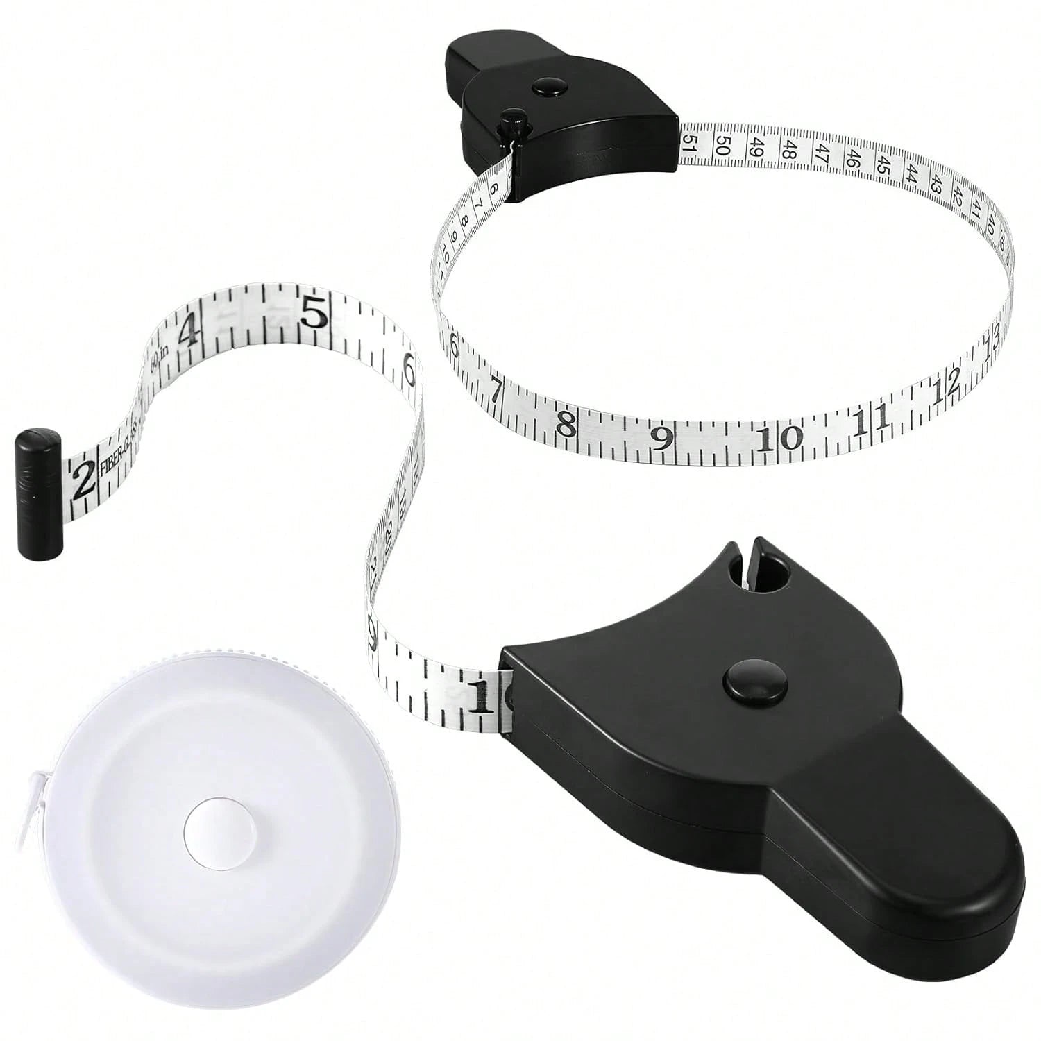 Soft Tape Measure For Body, Waist, Bust And Thigh Measurement- Retractable Fitness Measuring Tape, Plastic Material, Suitable For Home And Gym Use