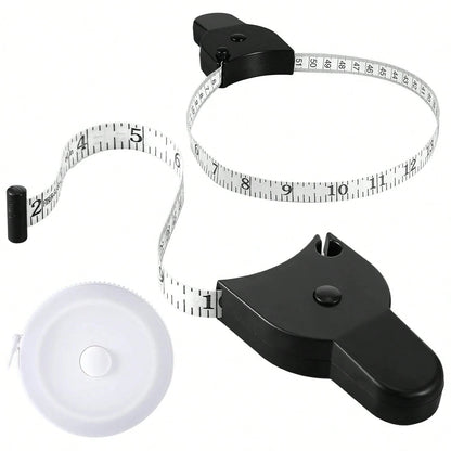 Soft Tape Measure For Body, Waist, Bust And Thigh Measurement- Retractable Fitness Measuring Tape, Plastic Material, Suitable For Home And Gym Use