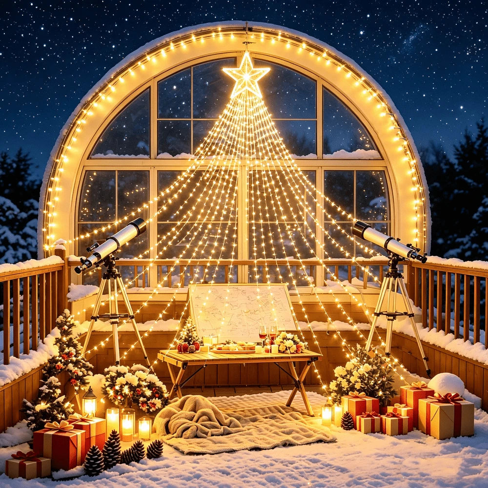 Solar Waterfall Fairy String Lights, Cascading Icicle Curtain 180LED Lights, Solar Powered Hanging Decorative Lights For Christmas Xmas Holiday Party Wedding Garden Yard Patio Eaves Wall Decoration