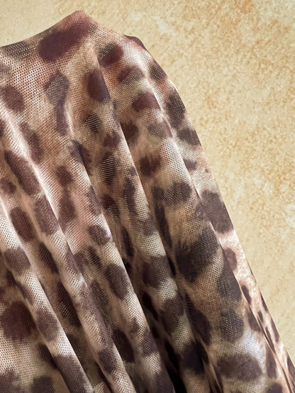 Soleia Women's Sexy Lace Patchwork Leopard Print Hollow Lace-Up Spaghetti Strap Mini Dress, Summer,No Breast Pads