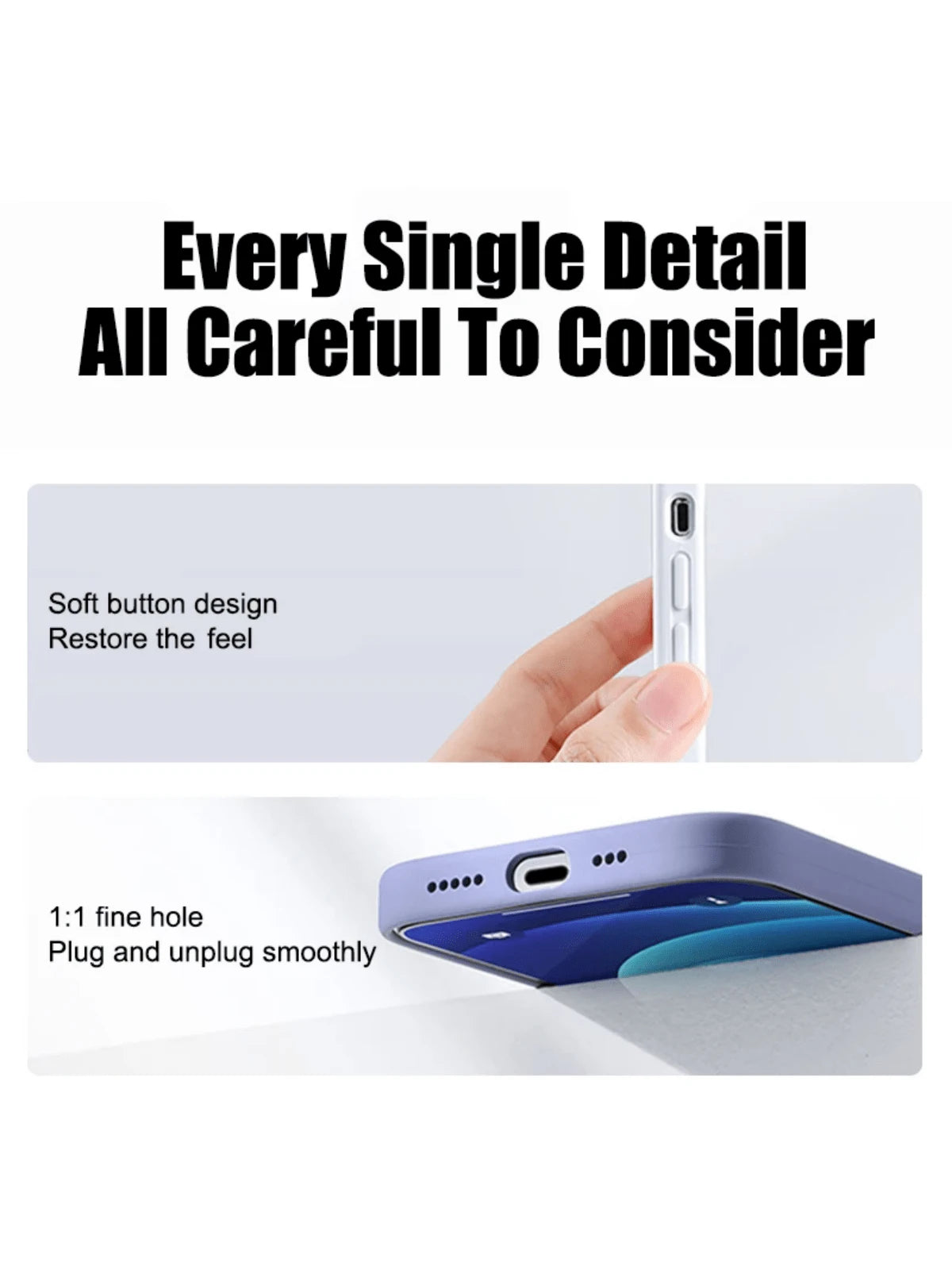 Solid Color Blue Luxury Silicone Shockproof Solid Solid Color Blue Fashion Liquid Silicone 1pc Luxury Liquid Silicone Phone Case Compatible With IPhone 17 Air, 16e, 11, 13, 12, 14, 15 Pro Max Compatib