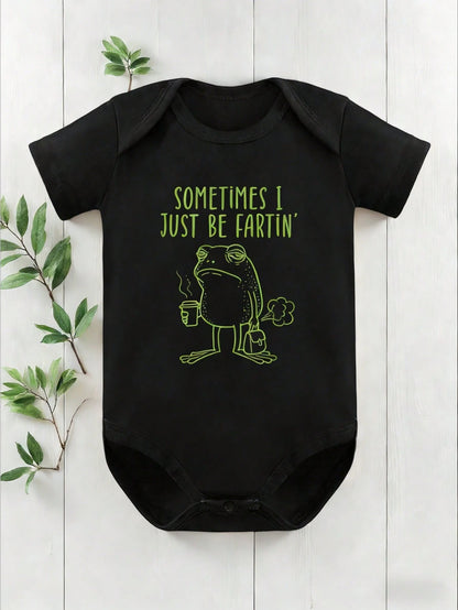 Sometimes I Just Be Fartin' Infant| Funny Frog Baby Bodysuit, Perfect Baby Shower Gift