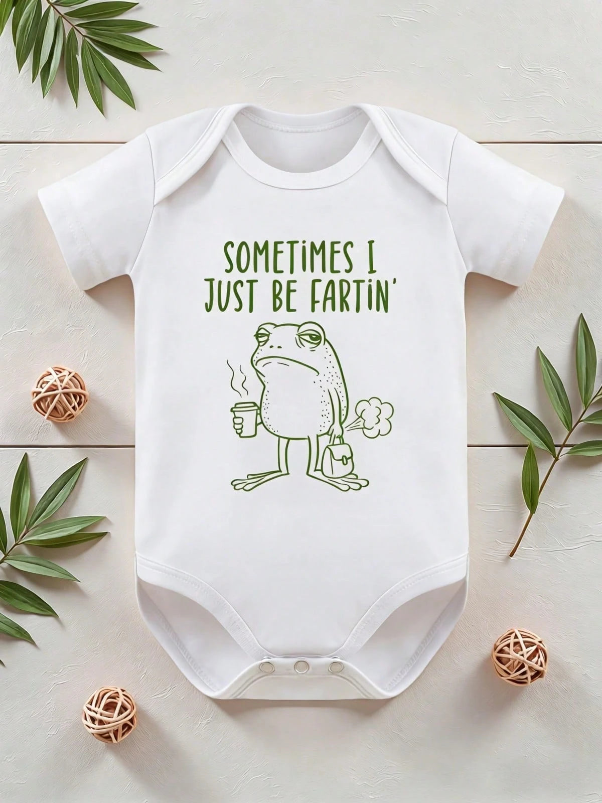 Sometimes I Just Be Fartin' Infant| Funny Frog Baby Bodysuit, Perfect Baby Shower Gift