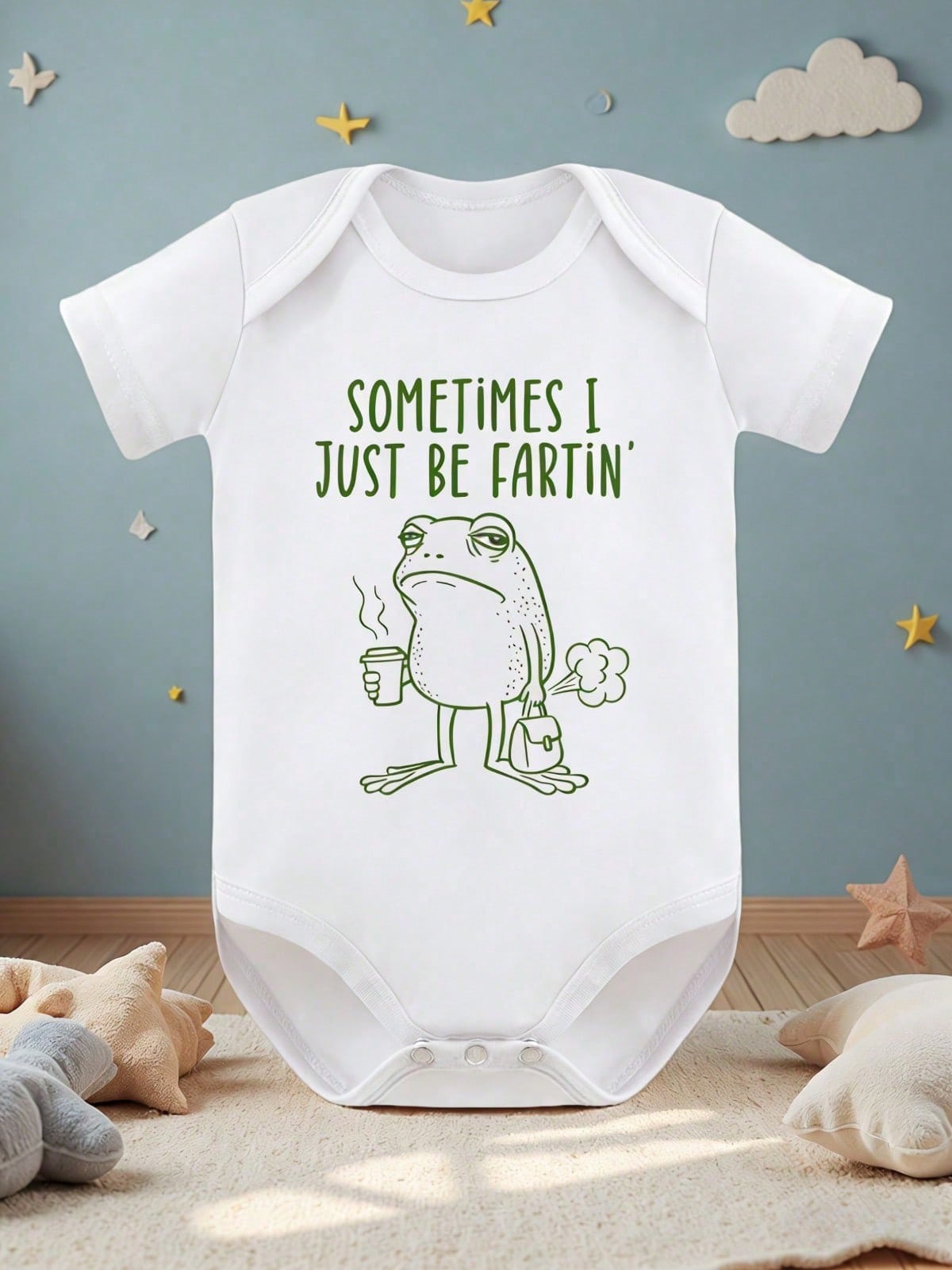 Sometimes I Just Be Fartin' Infant| Funny Frog Baby Bodysuit, Perfect Baby Shower Gift