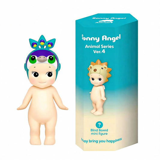 SONNY ANGEL Animal Series Version 4- Mystery Mini Figure Blind Box, Adorable Animal-Themed Cute Collectibles, Desk Decor Display Gift, 100% Authentic Original (Single Blind Box), Kawaii Gift
