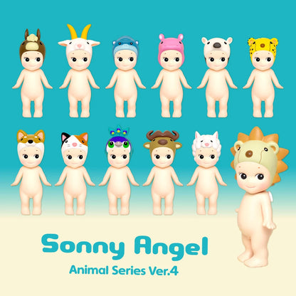 SONNY ANGEL Animal Series Version 4- Mystery Mini Figure Blind Box, Adorable Animal-Themed Cute Collectibles, Desk Decor Display Gift, 100% Authentic Original (Single Blind Box), Kawaii Gift