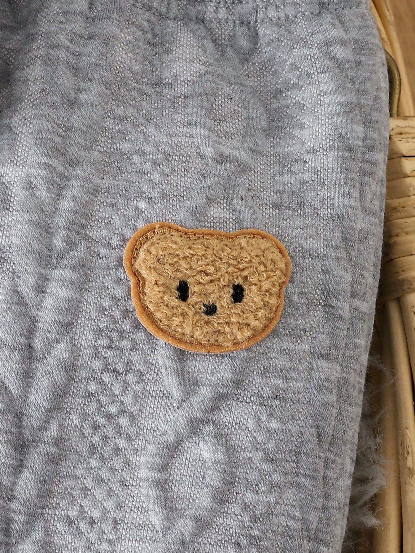 Souflis Newborn Baby Boy Bear Pattern 2-Piece Set, Cute Autumn Knit Top And Pants Outfit, Holiday Fashion Boys Clothing