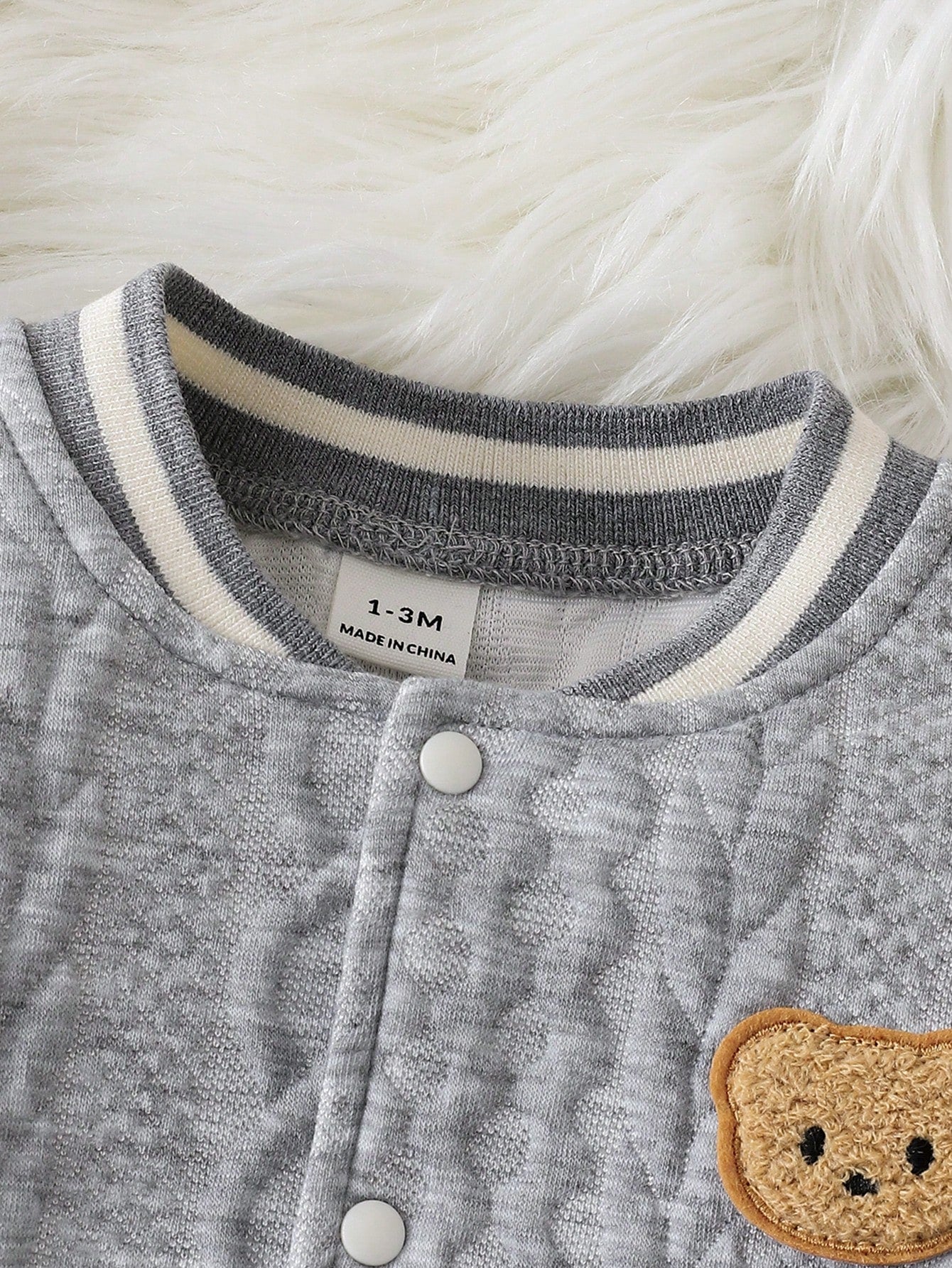 Souflis Newborn Baby Boy Bear Pattern 2-Piece Set, Cute Autumn Knit Top And Pants Outfit, Holiday Fashion Boys Clothing