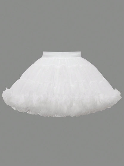 Sparklyn Baby Girls' Elegant, Gorgeous, And Lovely Pink Tulle Puff Skirt, Perfect For Parties In Spring And Summer