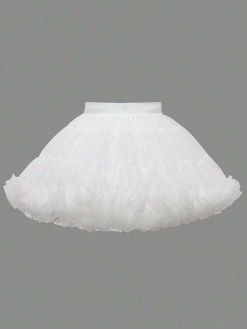 Sparklyn Baby Girls' Elegant, Gorgeous, And Lovely Pink Tulle Puff Skirt, Perfect For Parties In Spring And Summer