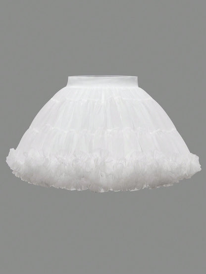 Sparklyn Baby Girls' Elegant, Gorgeous, And Lovely Pink Tulle Puff Skirt, Perfect For Parties In Spring And Summer
