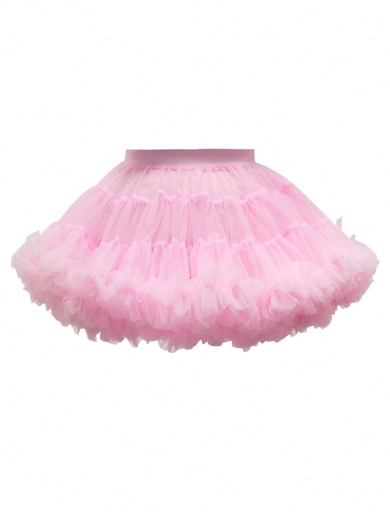 Sparklyn Baby Girls' Elegant, Gorgeous, And Lovely Pink Tulle Puff Skirt, Perfect For Parties In Spring And Summer