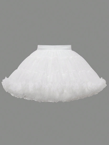 Sparklyn Baby Girls' Elegant, Gorgeous, And Lovely Pink Tulle Puff Skirt, Perfect For Parties In Spring And Summer