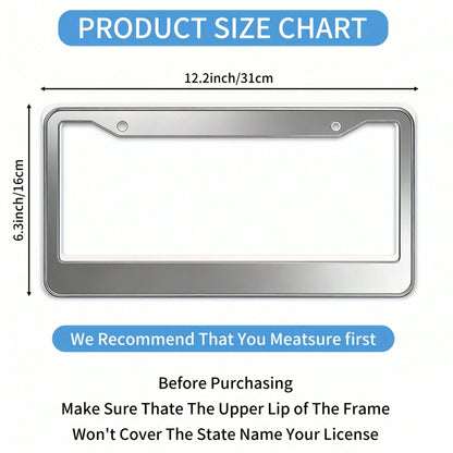 Specially Designed For Decorative License Plate Frames, Square Aluminum Black Devil Eye Cartoon Style Car License Plate Holder, Car Modification, 12.2X 6.3inch Rust-Proof Metal License Plate Sign With