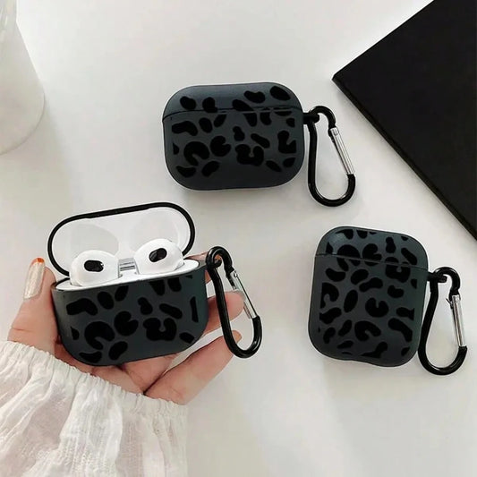 [Split Design]New Fashion Black Striped Graphic Protective Case For AirPods 4th Gen, For AirPods Pro 3/1/2nd Gen/3rd Gen/For AirPods Pro 2- Soft TPU Wireless Earphone Protective Shell, Perfect Gift F