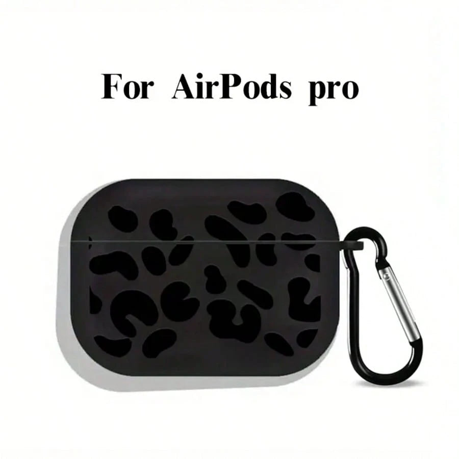 [Split Design]New Fashion Black Striped Graphic Protective Case For AirPods 4th Gen, For AirPods Pro 3/1/2nd Gen/3rd Gen/For AirPods Pro 2- Soft TPU Wireless Earphone Protective Shell, Perfect Gift F