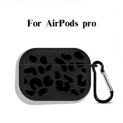 [Split Design]New Fashion Black Striped Graphic Protective Case For AirPods 4th Gen, For AirPods Pro 3/1/2nd Gen/3rd Gen/For AirPods Pro 2- Soft TPU Wireless Earphone Protective Shell, Perfect Gift F