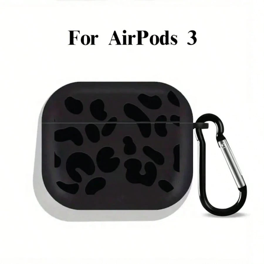 [Split Design]New Fashion Black Striped Graphic Protective Case For AirPods 4th Gen, For AirPods Pro 3/1/2nd Gen/3rd Gen/For AirPods Pro 2- Soft TPU Wireless Earphone Protective Shell, Perfect Gift F