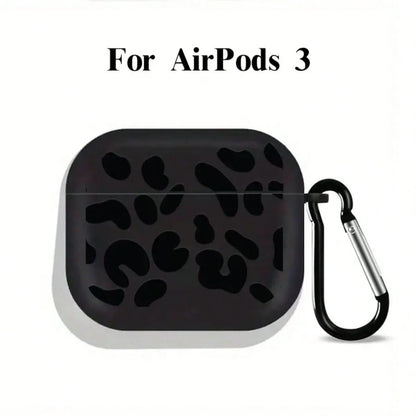 [Split Design]New Fashion Black Striped Graphic Protective Case For AirPods 4th Gen, For AirPods Pro 3/1/2nd Gen/3rd Gen/For AirPods Pro 2- Soft TPU Wireless Earphone Protective Shell, Perfect Gift F
