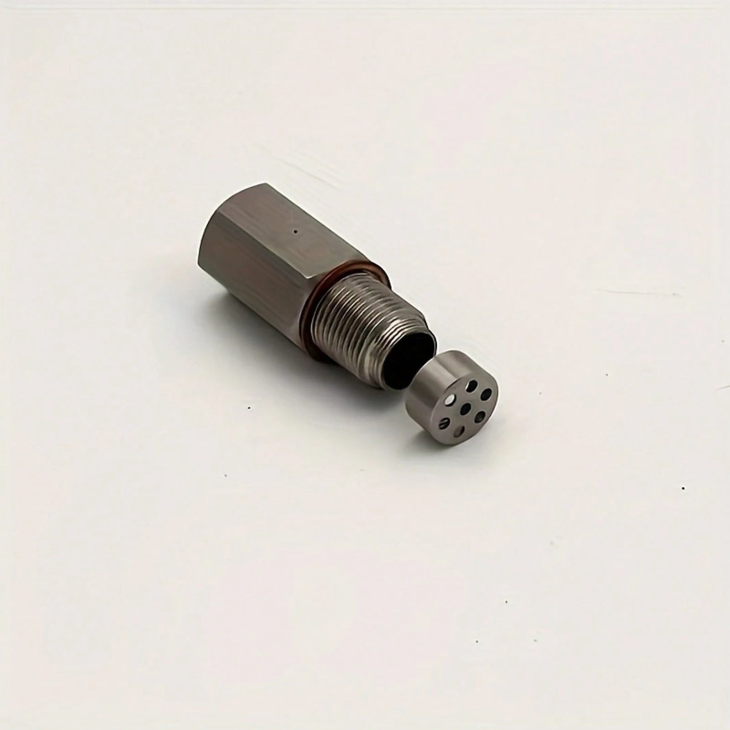 SS304 Stainless Steel Oxygen Sensor Adapter- M18 X 1.5 Bung With Integrated Filter, Corrosion Resistant Exhaust System Hardware For Vehicle Maintenance & Repair