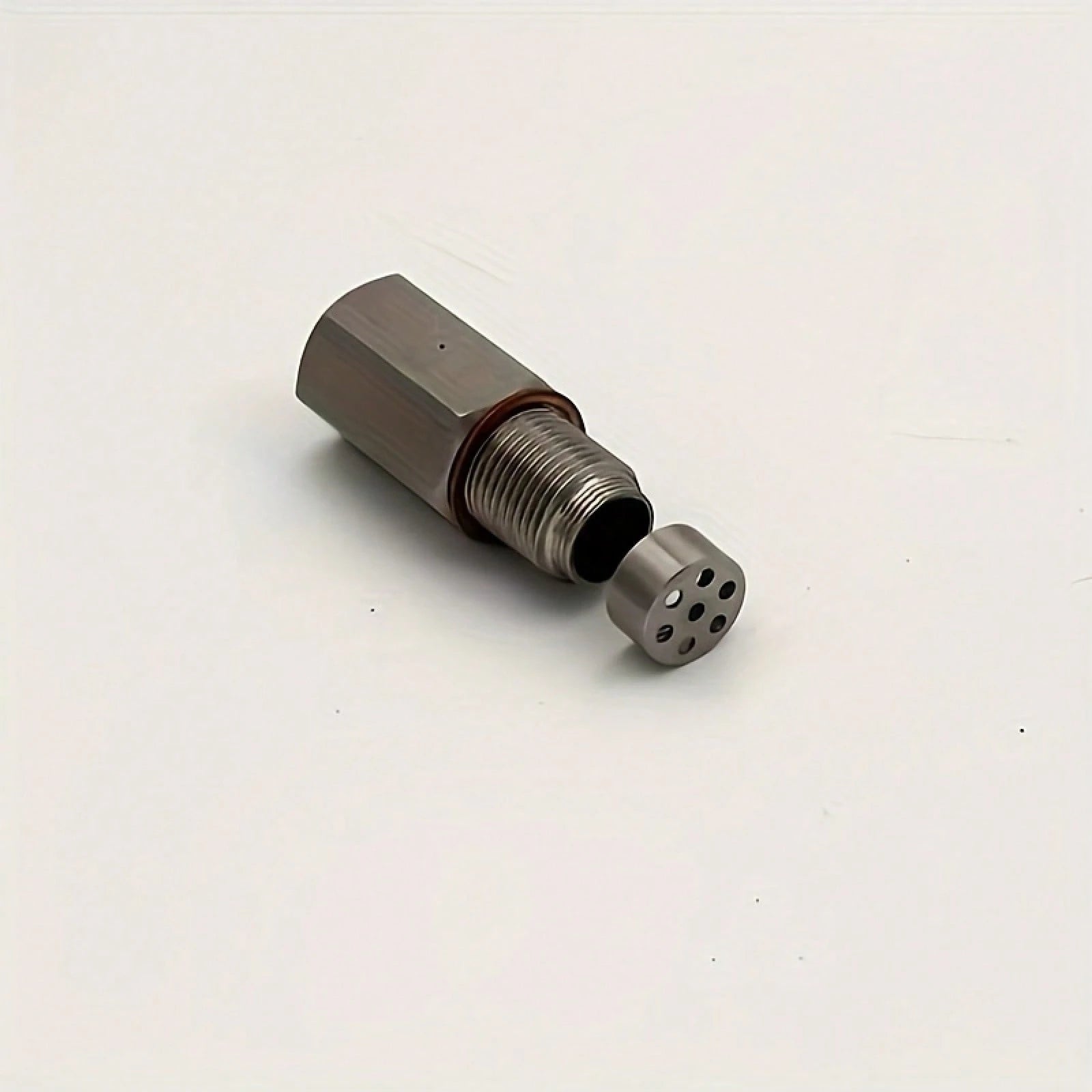 SS304 Stainless Steel Oxygen Sensor Adapter- M18 X 1.5 Bung With Integrated Filter, Corrosion Resistant Exhaust System Hardware For Vehicle Maintenance & Repair