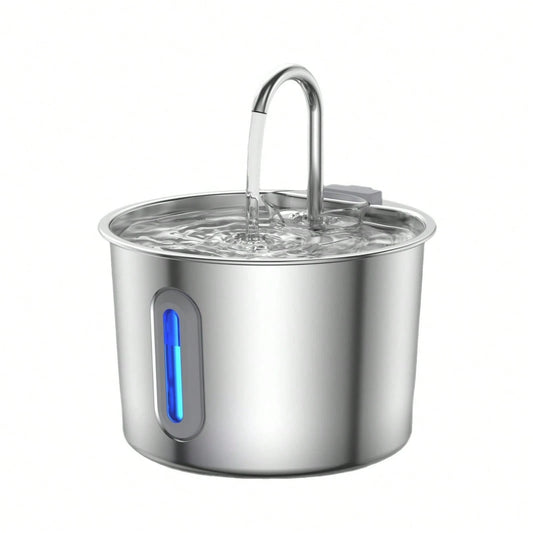 Stainless Steel Pet Water Dispenser Automatic Circulation Leakage-Proof Cat Dog Water Feeder With Dirt Separation