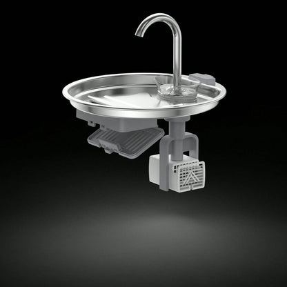 Stainless Steel Pet Water Dispenser Automatic Circulation Leakage-Proof Cat Dog Water Feeder With Dirt Separation