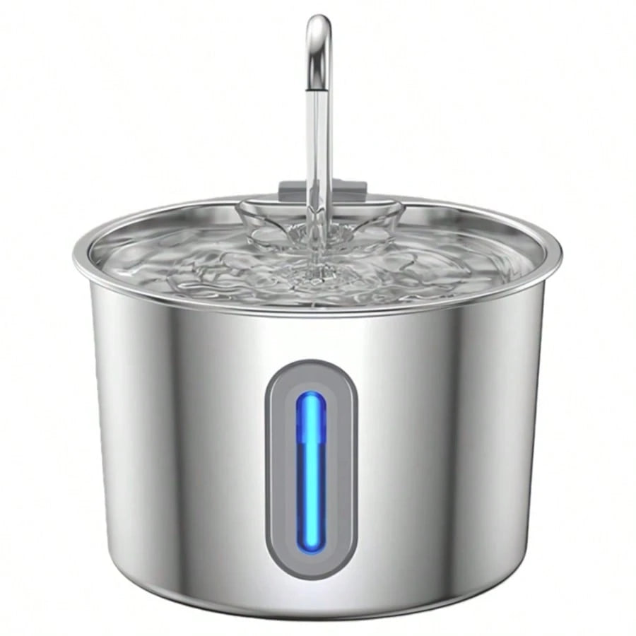 Stainless Steel Pet Water Dispenser Automatic Circulation Leakage-Proof Cat Dog Water Feeder With Dirt Separation