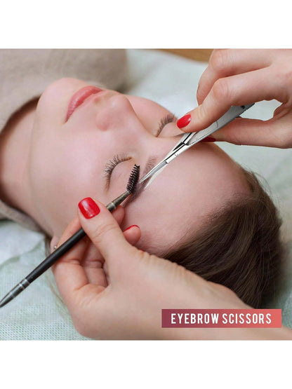 Stainless Steel Precision Eyebrow & Eyelash Shaping & Trimming Scissor, Snips Squeeze Scissors, Embroidery, Knitting Micro Tip Craft Scissors,Makeup,Cheap,Room Decor,Vanity,Travel,Bedroom,Makeup Acces