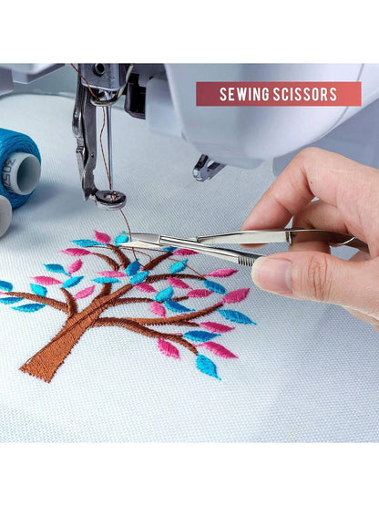 Stainless Steel Precision Eyebrow & Eyelash Shaping & Trimming Scissor, Snips Squeeze Scissors, Embroidery, Knitting Micro Tip Craft Scissors,Makeup,Cheap,Room Decor,Vanity,Travel,Bedroom,Makeup Acces