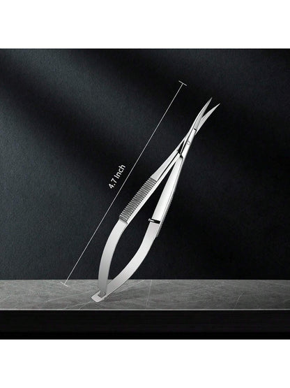 Stainless Steel Precision Eyebrow & Eyelash Shaping & Trimming Scissor, Snips Squeeze Scissors, Embroidery, Knitting Micro Tip Craft Scissors,Makeup,Cheap,Room Decor,Vanity,Travel,Bedroom,Makeup Acces