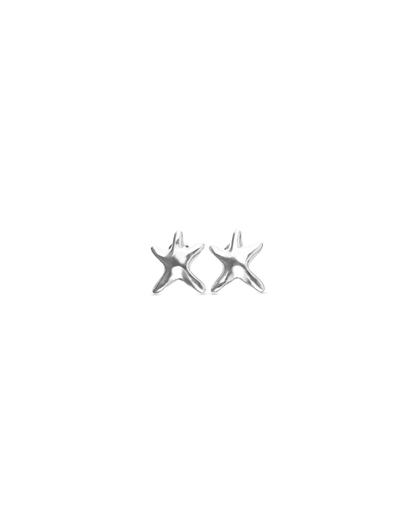 Star Stud Earrings Silver
