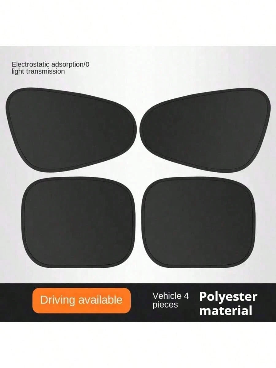 Static Adsorption Car Side Window Sunshade Boards, Car Sunshade Boards, Car Privacy Anti-Peeping Curtains, Car UV Protection Cooling Kit, Easy Installation, Foldable And Space-Saving