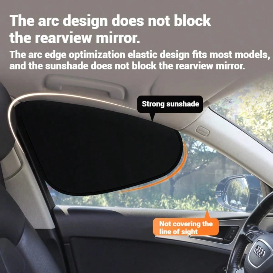 Static Adsorption Car Side Window Sunshade Boards, Car Sunshade Boards, Car Privacy Anti-Peeping Curtains, Car UV Protection Cooling Kit, Easy Installation, Foldable And Space-Saving