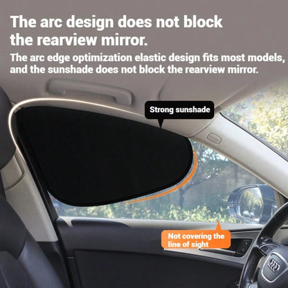 Static Adsorption Car Side Window Sunshade Boards, Car Sunshade Boards, Car Privacy Anti-Peeping Curtains, Car UV Protection Cooling Kit, Easy Installation, Foldable And Space-Saving