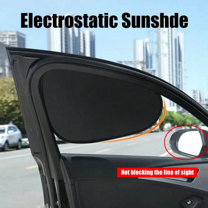 Static Adsorption Car Side Window Sunshade Boards, Car Sunshade Boards, Car Privacy Anti-Peeping Curtains, Car UV Protection Cooling Kit, Easy Installation, Foldable And Space-Saving
