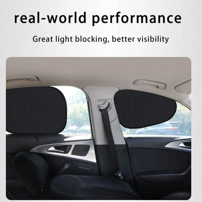 Static Adsorption Car Side Window Sunshade Boards, Car Sunshade Boards, Car Privacy Anti-Peeping Curtains, Car UV Protection Cooling Kit, Easy Installation, Foldable And Space-Saving